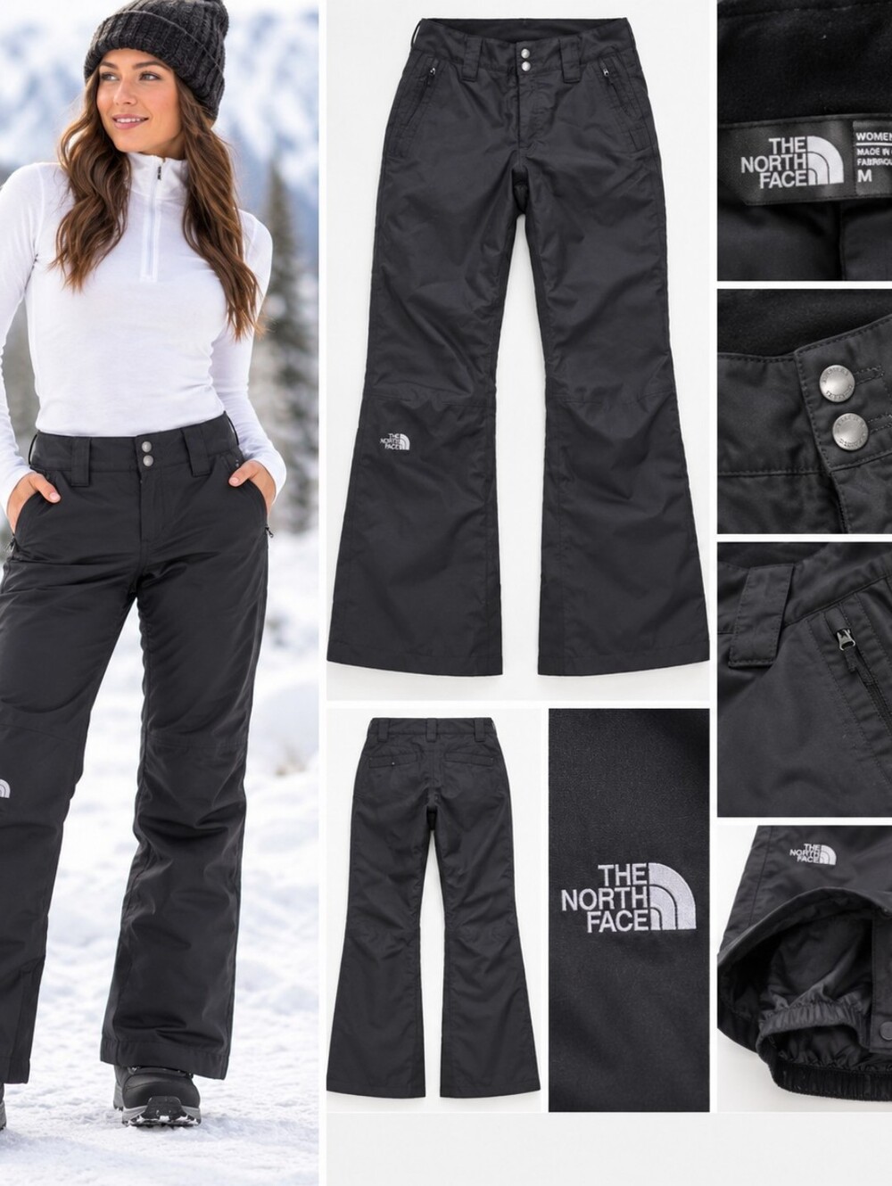 The North Face Black Shell Ski Pants